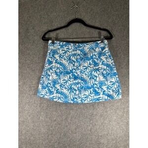 Tori‎ Richard Skirt Womens 4 Blue Hawaiian Mini Cotton Resort Vacation